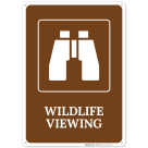 Wildlife Viewing With Symbol Sign