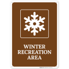 Winter Recreation Area Sign