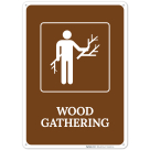 Wood Gathering With Graphic Only Sign