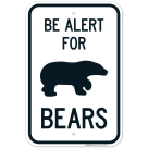 Be Alert For Bears With Symbol Sign