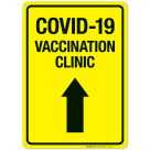Covid-19 Vaccination Clinic Sign, Covid Vaccine Sign, (SI-6424)