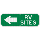 RV With Left Arrow Sign