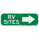 RV With Right Arrow Sign