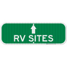 RV With Arrow Upwards Sign
