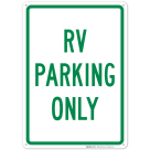 RV Parking Only Sign