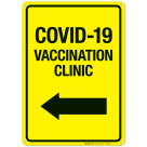 Covid-19 Vaccination Clinic Sign, Covid Vaccine Sign, (SI-6426)