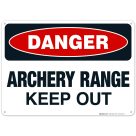Archery Range Keep Out Sign