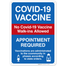 Covid-19 Vaccine Sign, Covid Vaccine Sign
