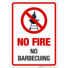 No Fire No Barbecuing With Symbol Sign