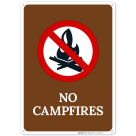 No Campfires With Symbol Sign