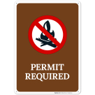 Permit Required With Symbol Sign