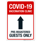Covid-19 Vaccination Clinic Sign, Covid Vaccine Sign, (SI-6429)