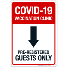 Covid-19 Vaccination Clinic Sign, Covid Vaccine Sign, (SI-6430)