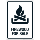 Firewood For Sale With Graphic Sign