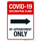Covid-19 Vaccination Clinic Sign, Covid Vaccine Sign, (SI-6434)