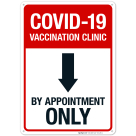 Covid-19 Vaccination Clinic Sign, Covid Vaccine Sign, (SI-6435)