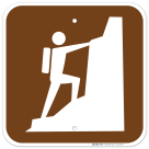 Climbing Graphic Only Sign