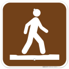 Stay On Trail Symbol Sign