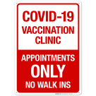 Covid-19 Vaccination Clinic Sign, Covid Vaccine Sign, (SI-6440)