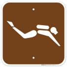 Diving Graphic Only Sign