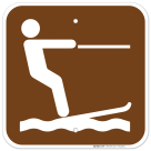 Water Skiing Graphic Only Sign