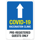 Covid-19 Vaccination Clinic Sign, Covid Vaccine Sign, (SI-6442)