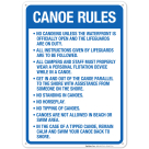 Canoe Safety Sign