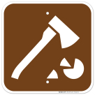 Firewood Cutting Symbol Sign