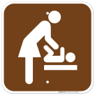 Baby Changing Station Women's Room Symbol Sign