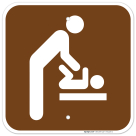 Baby Changing Station Men's Room Symbol Sign