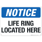 Life Ring Located Here Sign