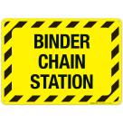 Binder Chain Station Sign