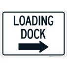 Loading Dock With Arrow Sign