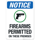 Firearms Permitted On These Premises Sign