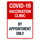 Covid-19 Vaccination Clinic Sign, Covid Vaccine Sign