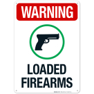 Warning Loaded Firearms Sign
