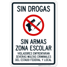 Drug Free Area Spanish Sign