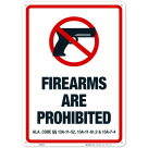 Alabama Firearms Are Prohibited Sign