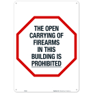 Kansas Open Carrying Of Firearms Is Prohibited Sign