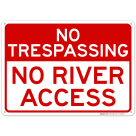 No River Access Sign