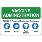 Vaccine Administration Sign, Covid Vaccine Sign