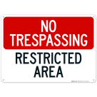 No Trespassing Restricted Area Sign