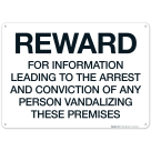 Reward For Information Leading To The Arrest And Conviction Of Any Person Sign