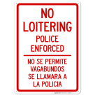 Police Enforced Bilingual Sign