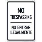 No Trespassing Bilingual Sign, (SI-64868)