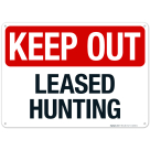 Leased Hunting Sign
