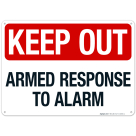 Armed Response To Alarm Sign