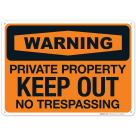 Warning Keep Out No Trespassing Sign, (SI-64898)
