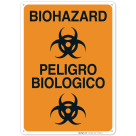 Biohazard Bilingual Sign, (SI-6490)