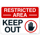 Keep Out With Graphic Sign
